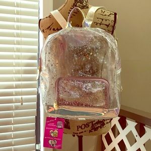 Betsey Johnson Clear Backpack Stadium Friendly NWT